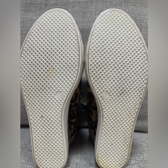 CCOCCI FAUX SUEDE LEOPARD PRINT PLATFORM WEDGE SNEAKER ANKLE BOOTIE SZ 8 - Picture 8 of 10